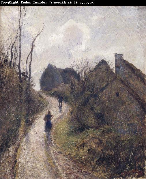 Camille Pissarro Steep road at Osny